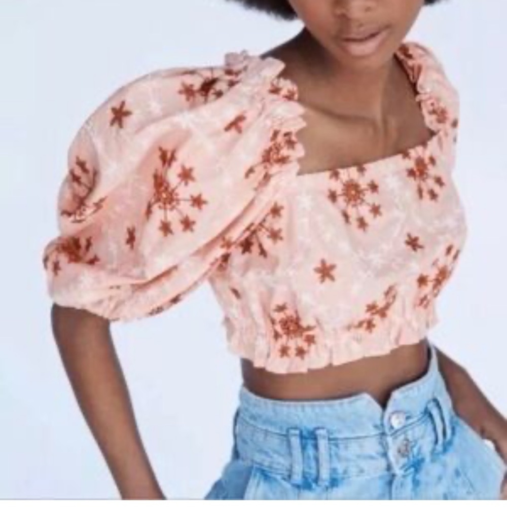 zara off shoulder top Size S - Picture 3 of 6